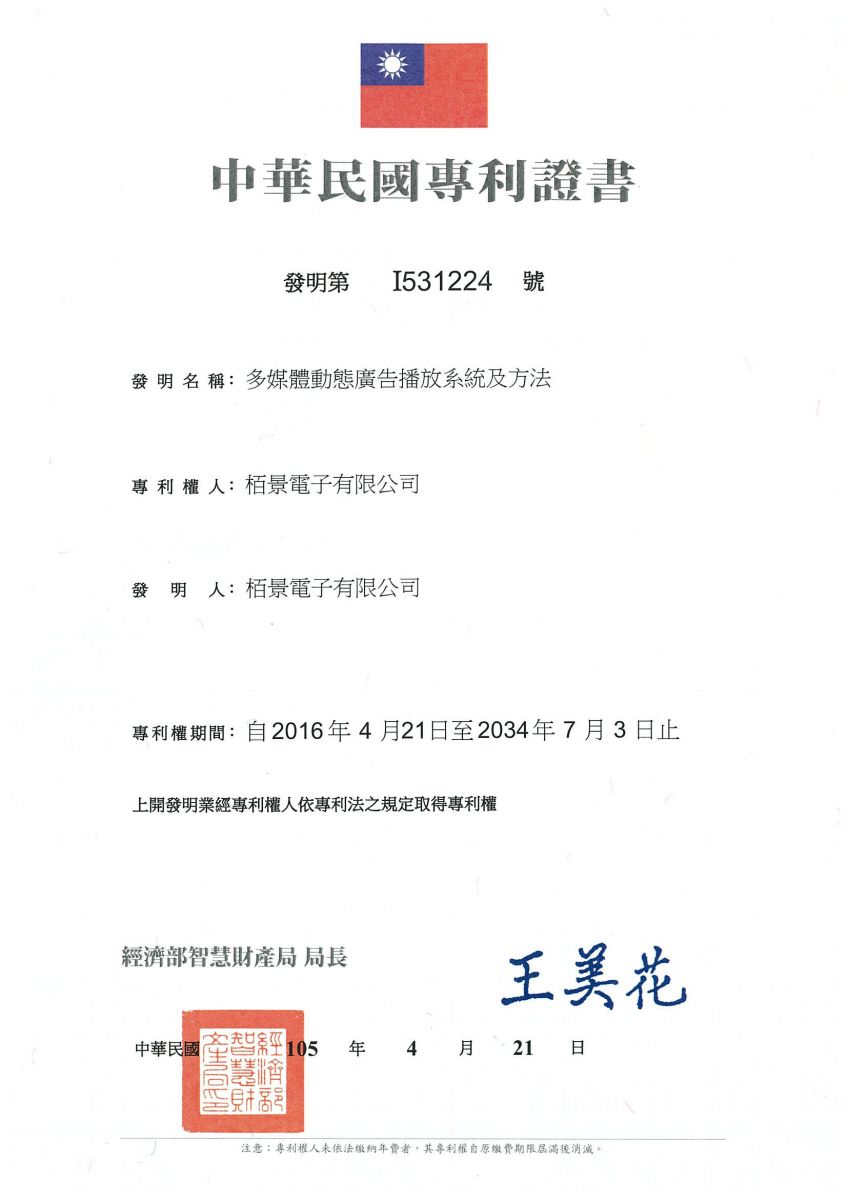 patent for Visuade